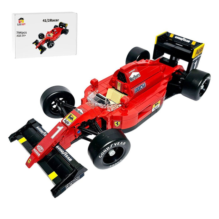 1/16 Scale Ferarri 641/2 F1 - 90 Race Car Building Blocks - LesDiy -