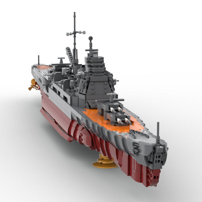 1:200 Scale IJN Chokai Takao-Class Heavy Cruiser Building Blocks-LesDiy-MOC-