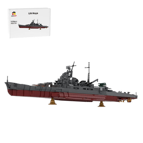 1:200 Scale IJN Maya Takao-Class Heavy Cruiser Building Blocks-LesDiy-Building Blocks-