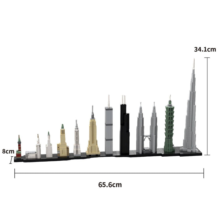 1/2500 Scale Street Scene World Skyscrapers Building Blocks - LesDiy - Building Blocks -