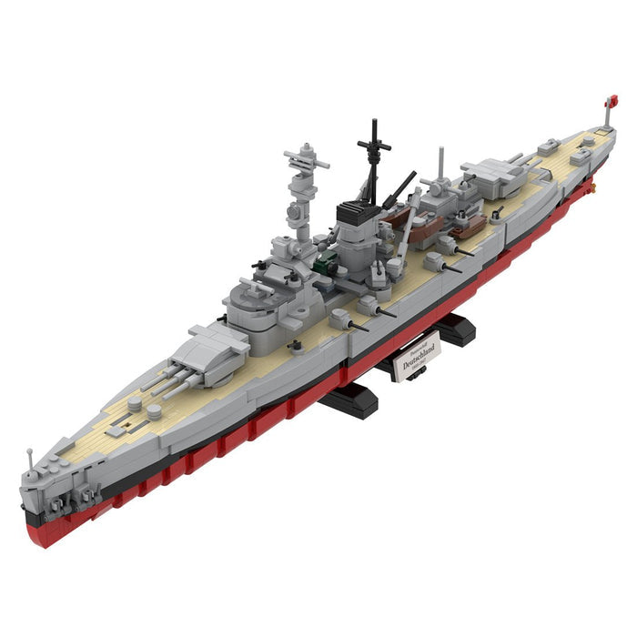 1/300 Scale Germany 3 in 1 Deutschland - class warship Building Blocks - LesDiy -