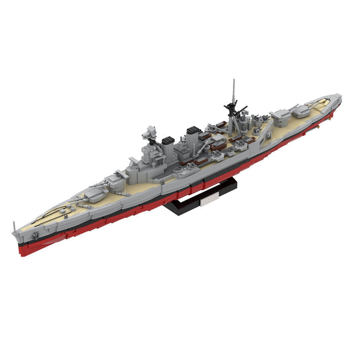 1/300 Scale HMS Hood Battlecruiser MOC Building Blocks-LesDiy -