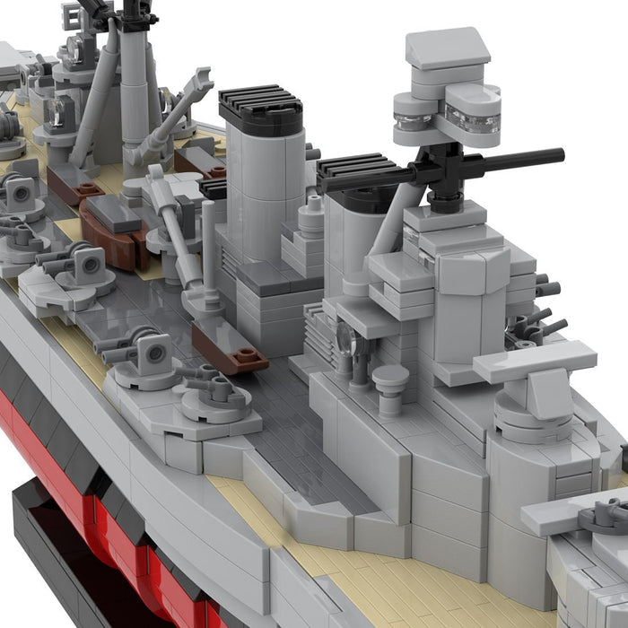 1/300 Scale HMS Hood Battlecruiser MOC Building Blocks-LesDiy -