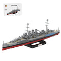 1/300 Scale HMS Norfolk Heavy Cruiser MOC Building Blocks-LesDiy -