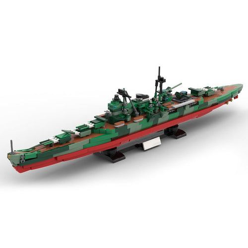 1/300 Scale Military MOC WWII Japanese Mikuma Heavy Cruiser Building Blocks - LesDiy - Building Blocks -
