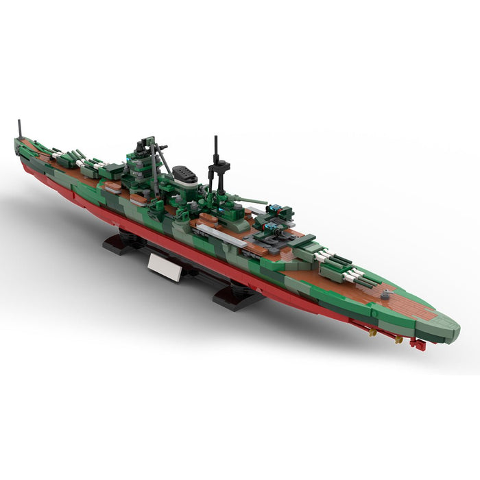 1/300 Scale Military MOC WWII Japanese Mikuma Heavy Cruiser Building Blocks - LesDiy - Building Blocks -