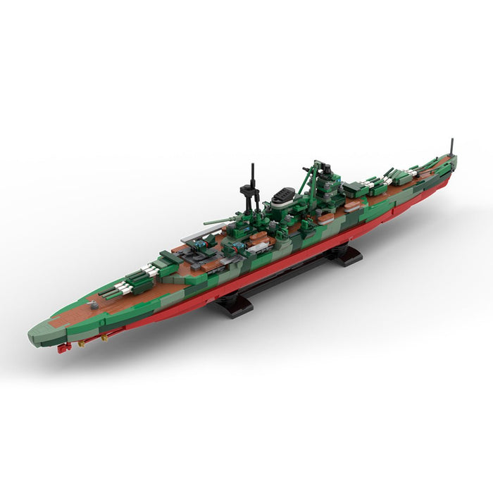1/300 Scale Military MOC WWII Japanese Mikuma Heavy Cruiser Building Blocks - LesDiy - Building Blocks -