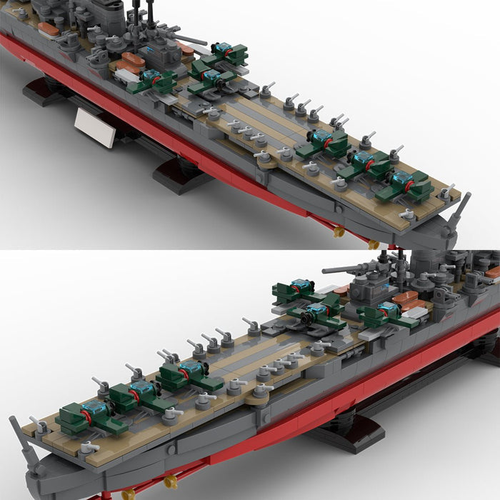 1/300 Scale Military MOC WWII Japanese Mogami Heavy Cruiser Building Blocks - LesDiy - Building Blocks -