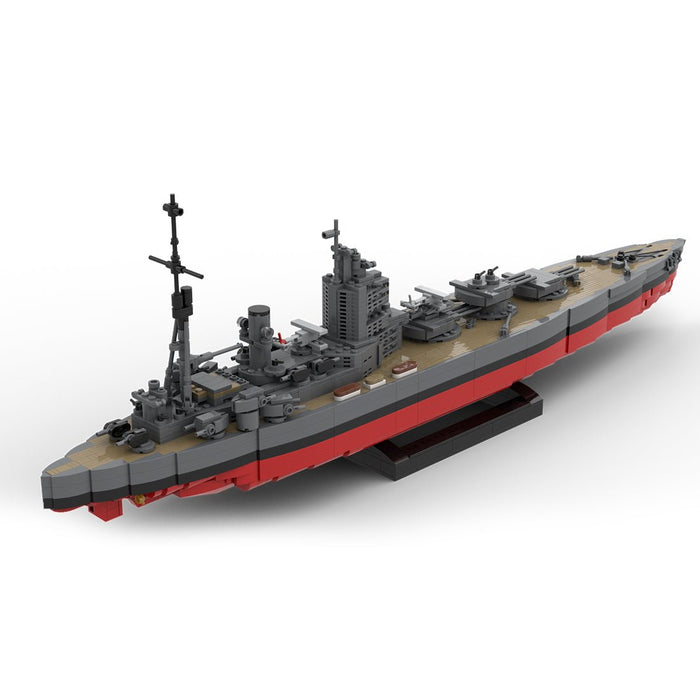 1/300 Scale Rodney Battleship of World War II British Military Building Blocks - LesDiy - Normal version
