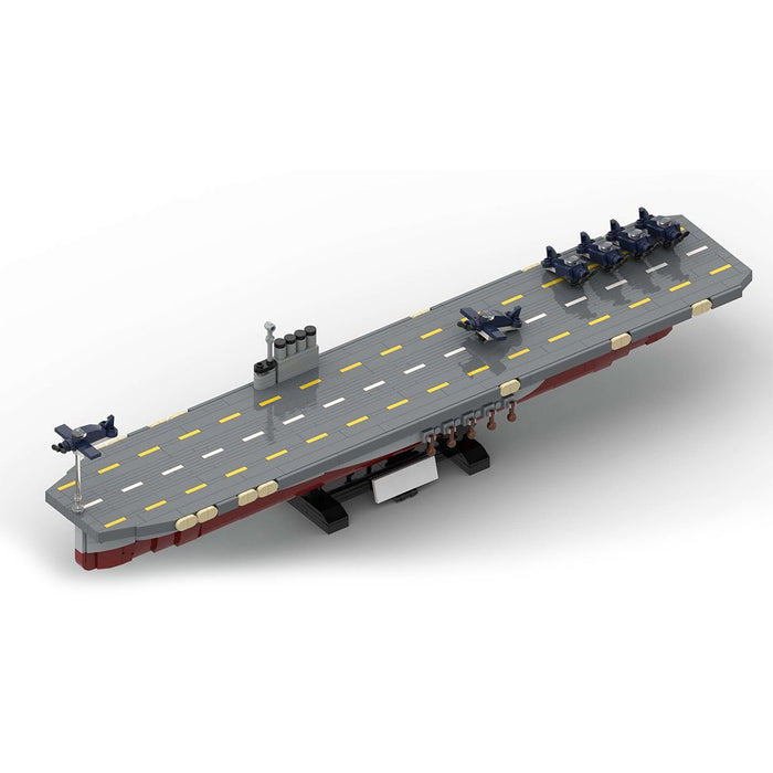 1/300 Scale U.S. XI - 64 Aircraft Carrier Module Military MOC Building Blocks - LesDiy -