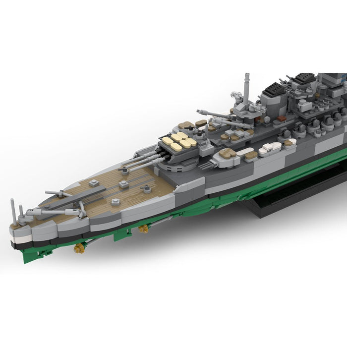 1/300 Scale WWII Battle of Italy Battleship Rome Military MOC Assembly Toy Building Blocks Set - LesDiy - Normal version