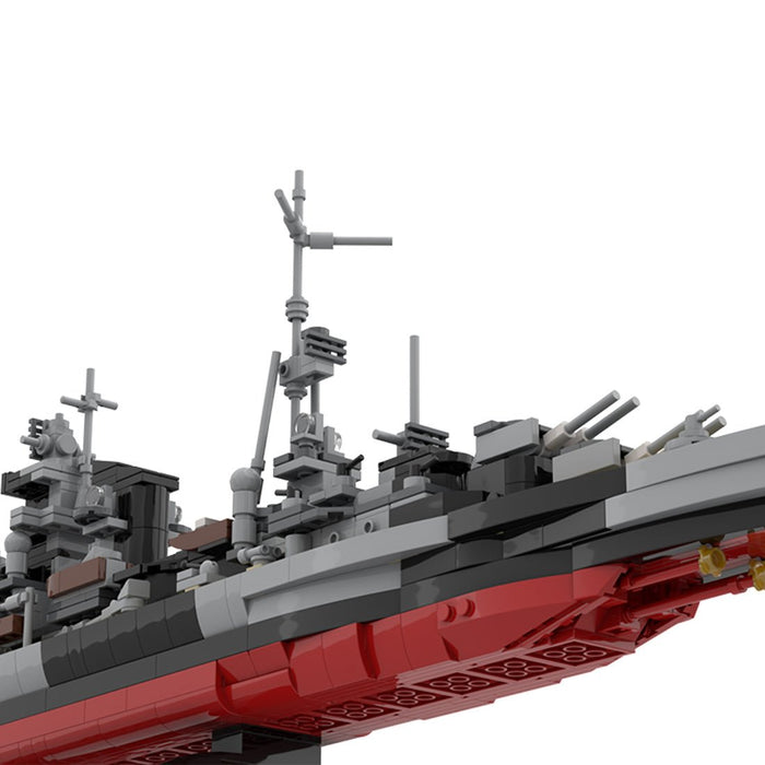 1/300 Scale WWII German Admiral Hipper Cruiser Building Blocks Set - LesDiy -