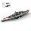 1/300 Scale WWII Italy Litorio Battleship Building Blocks - LesDiy -