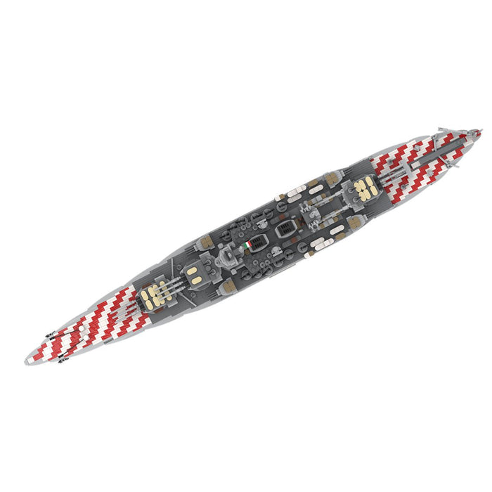 1/300 Scale WWII Italy Litorio Battleship Building Blocks - LesDiy -