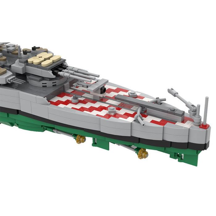 1/300 Scale WWII Italy Litorio Battleship Building Blocks - LesDiy -
