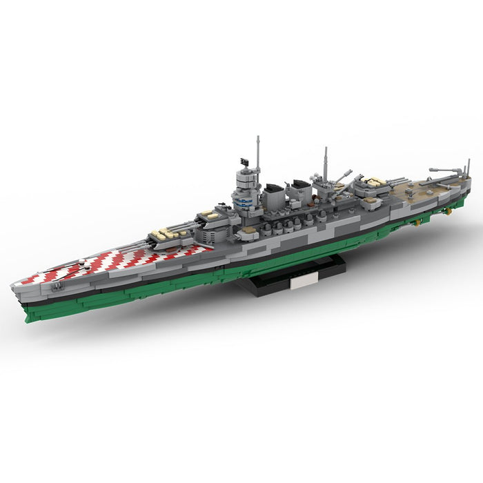 1/300 Scale WWII Italy Vittorio Veneto Battleship Military MOC Building Blocks - LesDiy - building blocks -