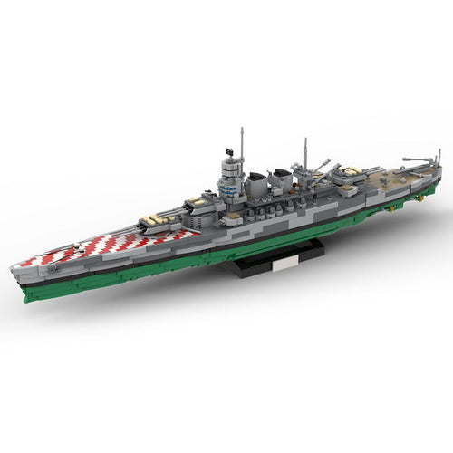 1/300 Scale WWII Italy Vittorio Veneto Battleship Military MOC Building Blocks - LesDiy - building blocks -