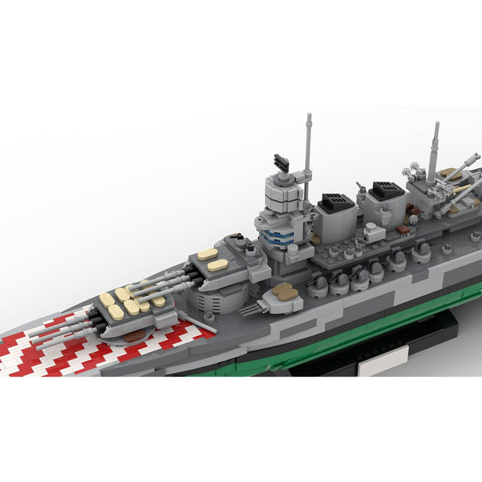 1/300 Scale WWII Italy Vittorio Veneto Battleship Military MOC Building Blocks - LesDiy - building blocks -