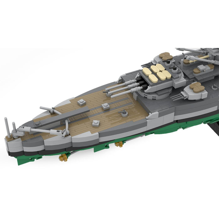 1/300 Scale WWII Italy Vittorio Veneto Battleship Military MOC Building Blocks - LesDiy - building blocks -