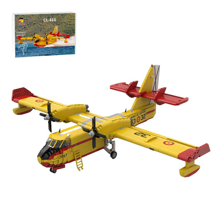 1/35 Scale Amphibious Firefighting Aircraft CL - 415 Building Blocks - LesDiy - Building Blocks -