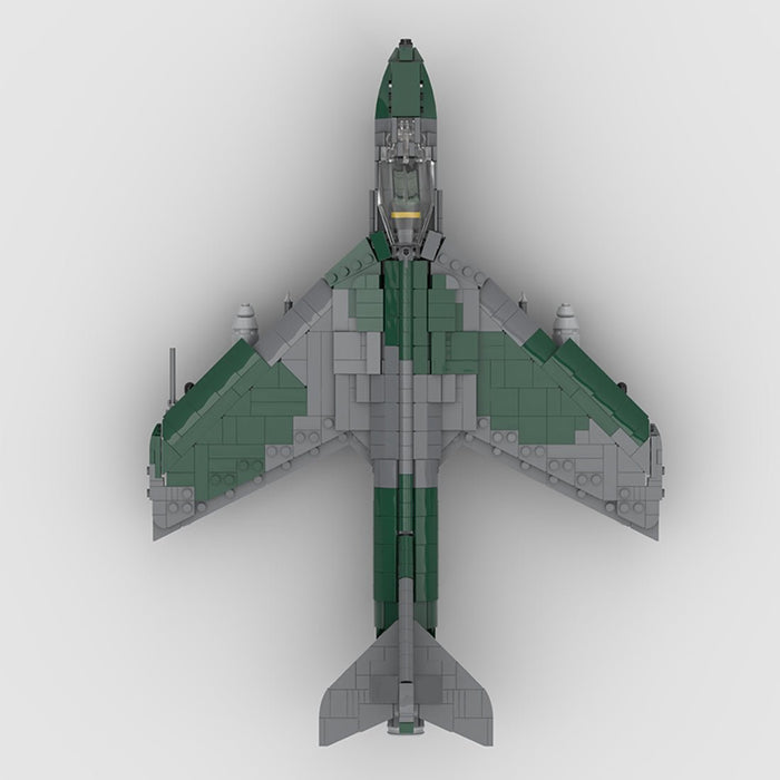 1/35 Scale British Subsonic Hawker Combat Fighter Building Blocks - LesDiy - Building Blocks -