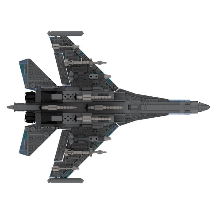 1/35 Scale Su - 35 Fighter Jet - LesDiy - Building Blocks -