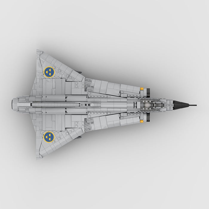 1/35 Scale Swedish J35D fighter Building Blocks - LesDiy - Building Blocks -