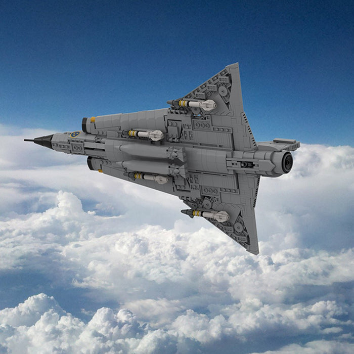 1/35 Scale Swedish J35D fighter Building Blocks - LesDiy - Building Blocks -