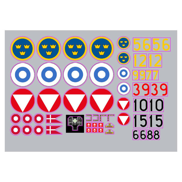 1/35 Scale Swedish J35D fighter Building Blocks - LesDiy - Building Blocks -