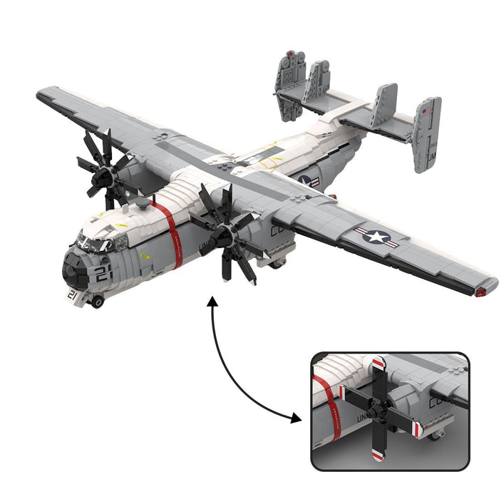 1/35 Scale US Military C - 2 Transport Aircraft Building Blocks - LesDiy - Building Blocks -
