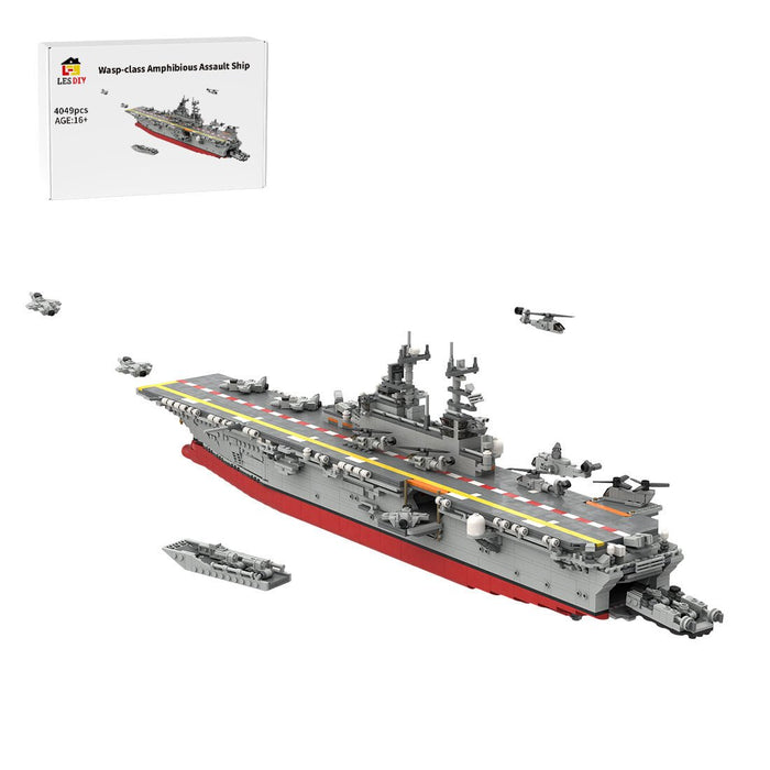 1/350 Wasp - class Amphibious Assault Ship Building Blocks - LesDiy - Building Blocks -