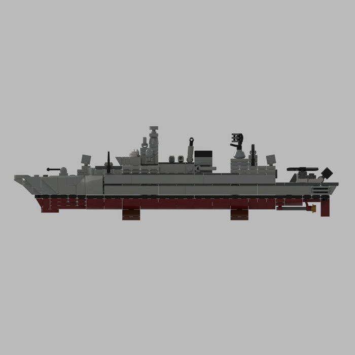 1/485 Scale German F - 123 Brandenburg - class Frigate - LesDiy -