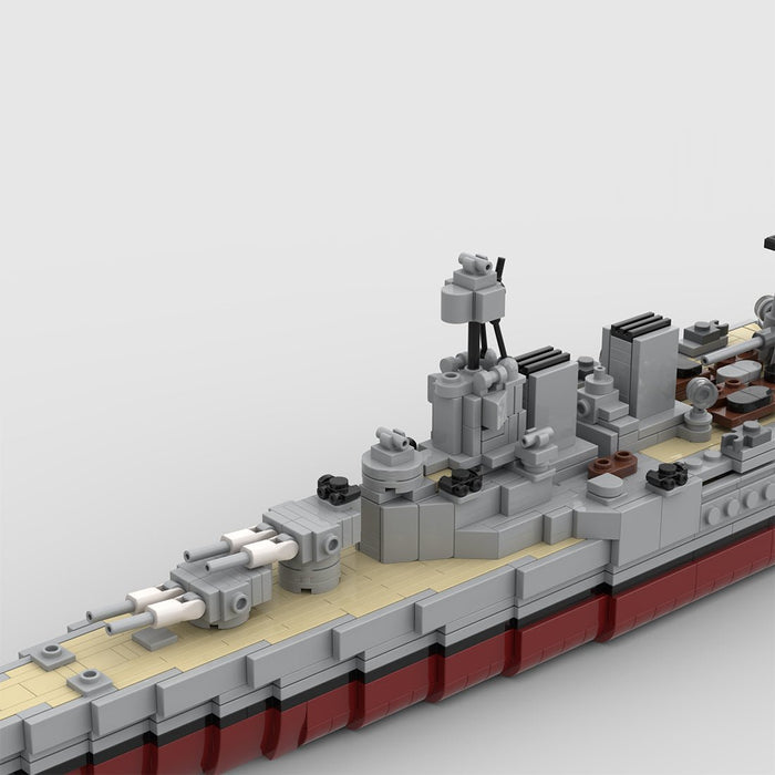 1/485 Scale WWII British Hood Battlecruiser Military Building Blocks - LesDiy -