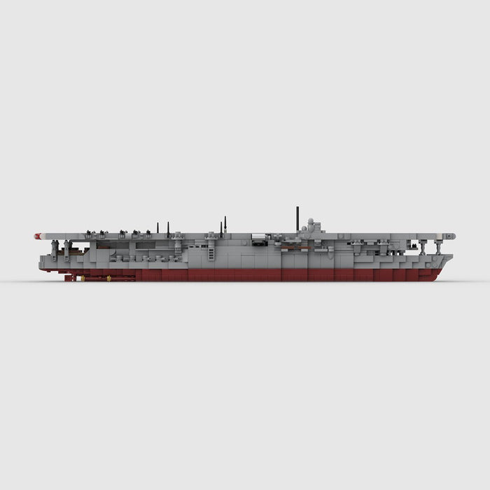 1/485 Scale WWII Japanese Navy Aircraft Carrier Kaga Military Building Blocks - LesDiy -