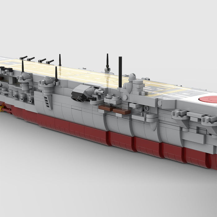 1/485 Scale WWII Japanese Navy Aircraft Carrier Kaga Military Building Blocks - LesDiy -