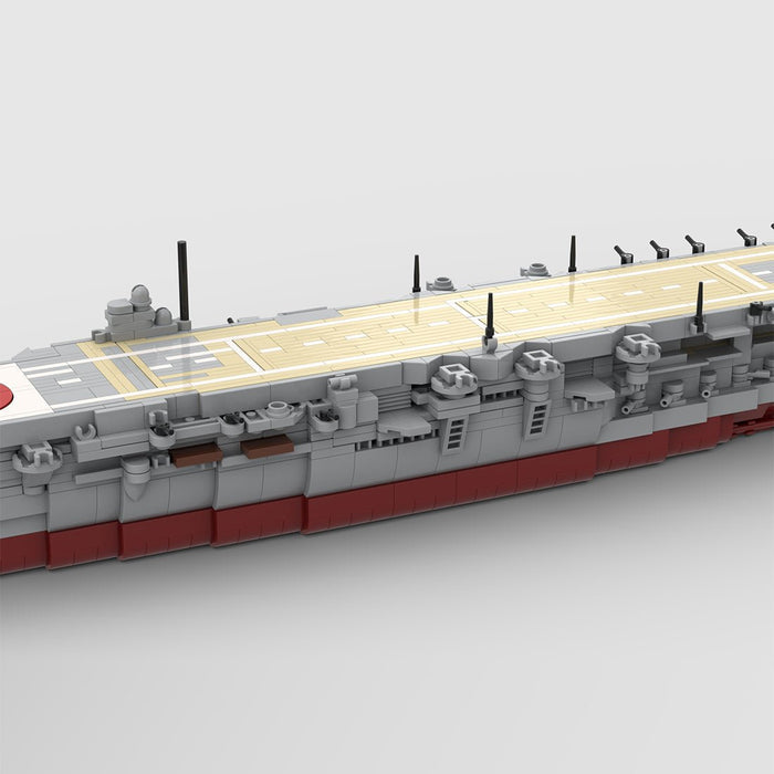 1/485 Scale WWII Japanese Navy Aircraft Carrier Kaga Military Building Blocks - LesDiy -