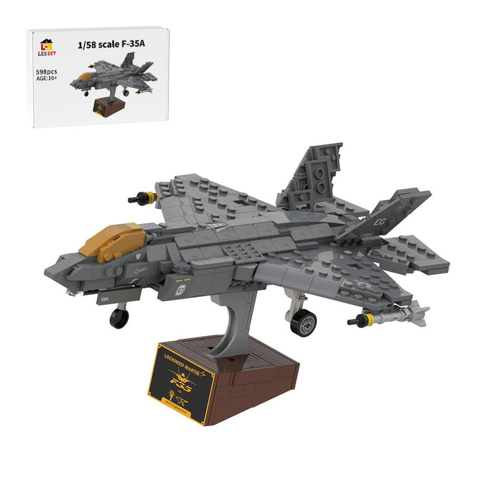 1/58 Scale American Multirole Military Combat Fighter Building Blocks - LesDiy - Building Blocks - 1/58 Scale American Multirole Military Combat Fighter Building Blocks