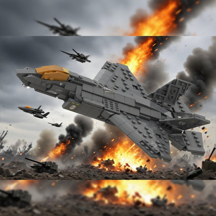 1/58 Scale American Multirole Military Combat Fighter Building Blocks - LesDiy - Building Blocks - 1/58 Scale American Multirole Military Combat Fighter Building Blocks