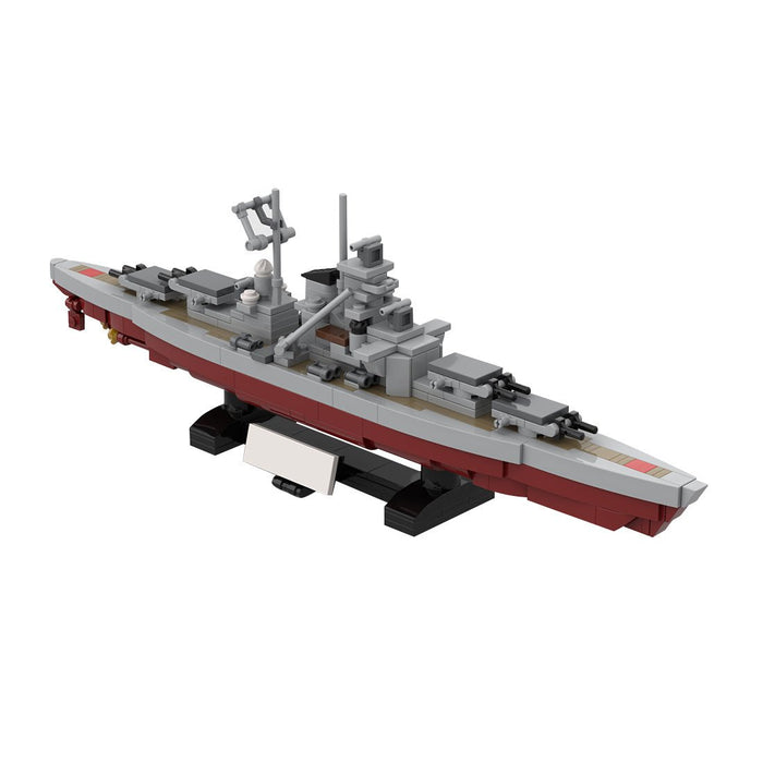1:700 Scale German Bismarck Battleship Building Blocks-LesDiy-Building Blocks-