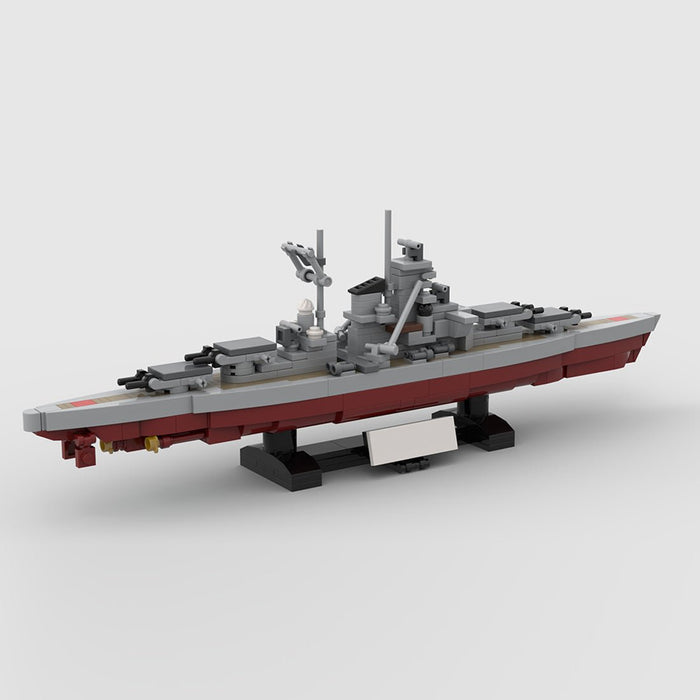 1:700 Scale German Bismarck Battleship Building Blocks-LesDiy-Building Blocks-