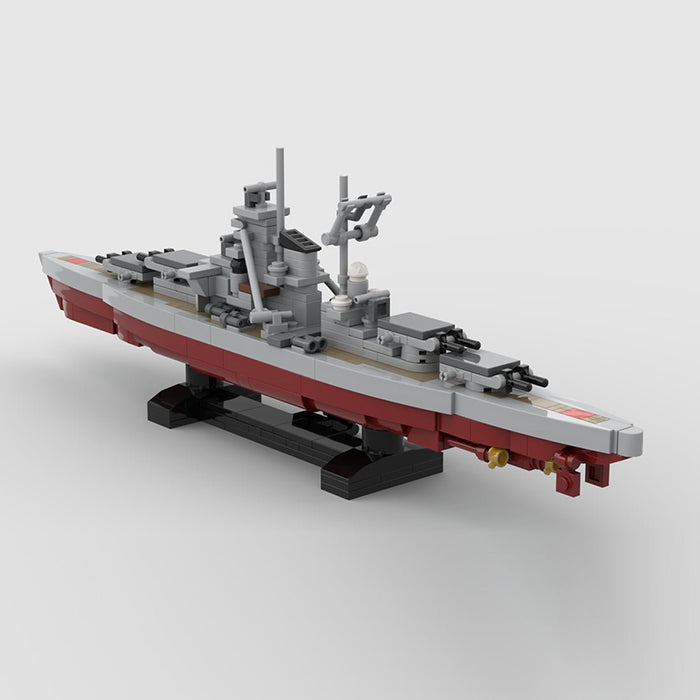 1:700 Scale German Bismarck Battleship Building Blocks-LesDiy-Building Blocks-
