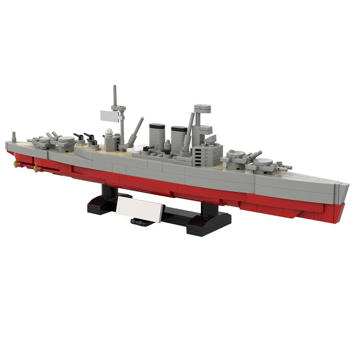 1:700 Scale HMS Hood Battlecruiser Building Blocks-LesDiy-Building Blocks-