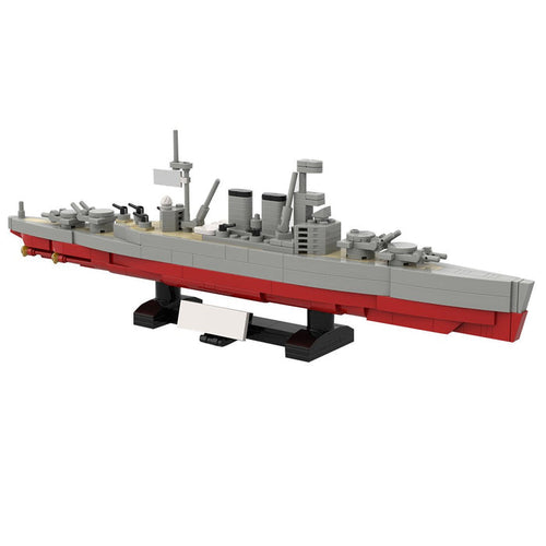 1:700 Scale HMS Hood Battlecruiser Building Blocks-LesDiy-Building Blocks-