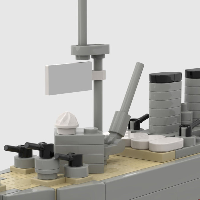 1:700 Scale HMS Hood Battlecruiser Building Blocks-LesDiy-Building Blocks-