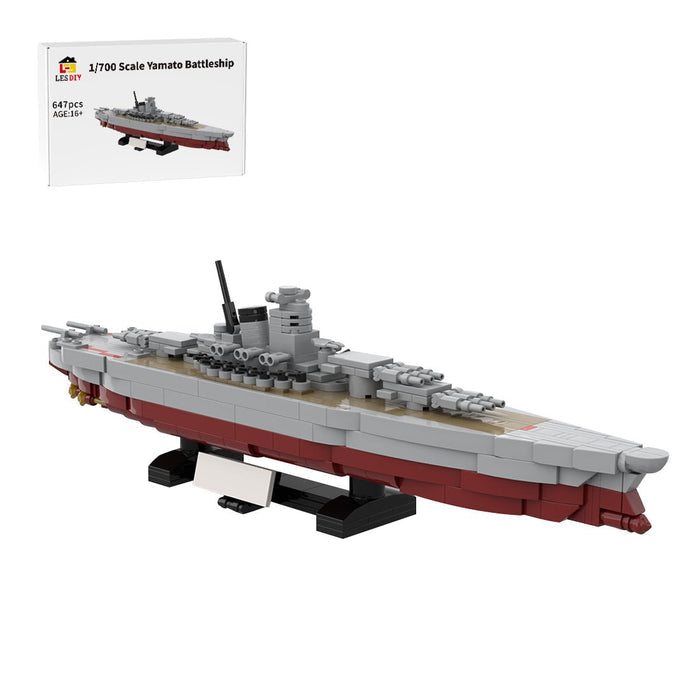 1:700 Scale Yamato Battleship Building Blocks-LesDiy-Building Blocks-