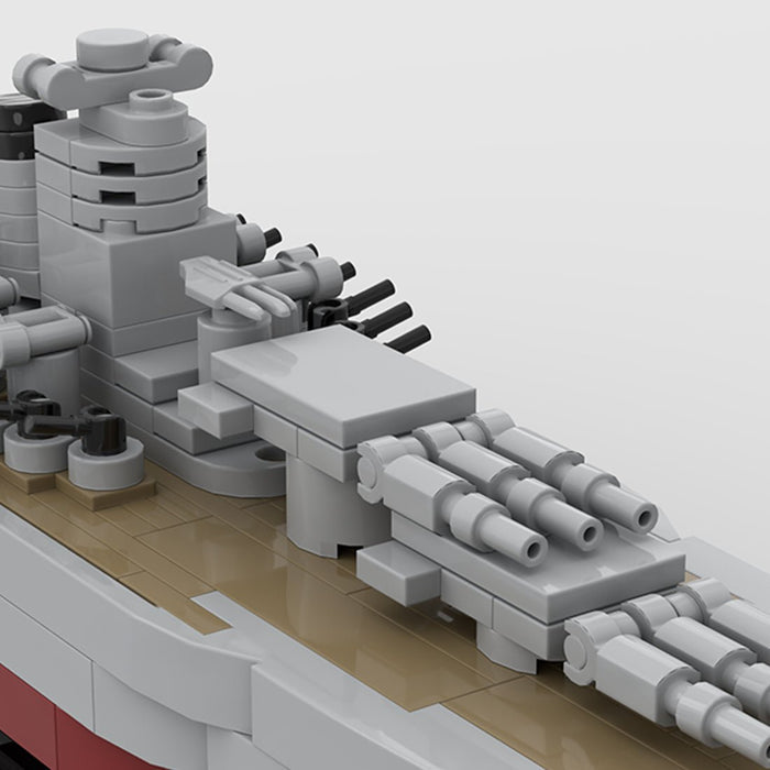 1:700 Scale Yamato Battleship Building Blocks-LesDiy-Building Blocks-