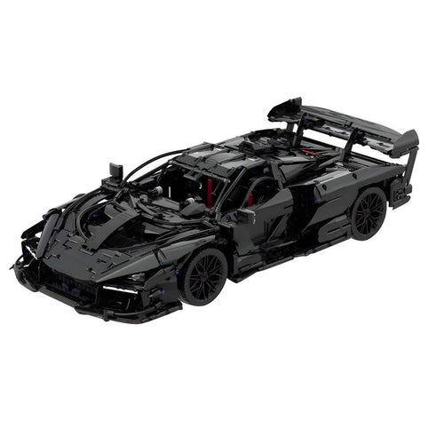 1/8 Scale McLaren Senna Racer Car Tech Building Blocks Set - LesDiy - Red White