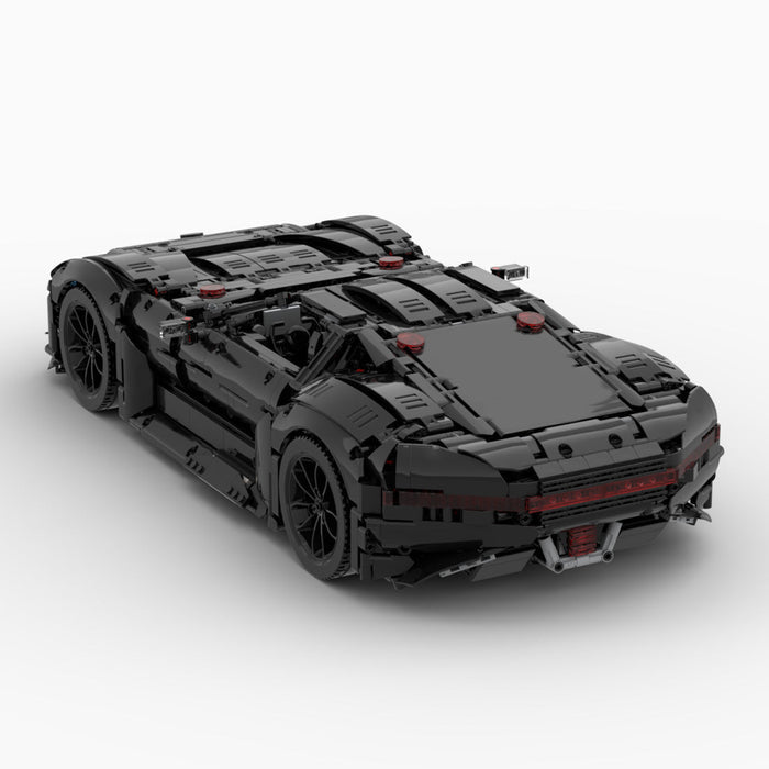 1/8 Scale Mercedes - Benz AMG Vision GT Sports Car Building Blocks - LesDiy - building blocks - Black