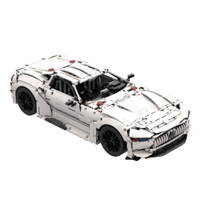 1/8 Scale Mercedes - Benz AMG Vision GT Sports Car Building Blocks - LesDiy - building blocks - White