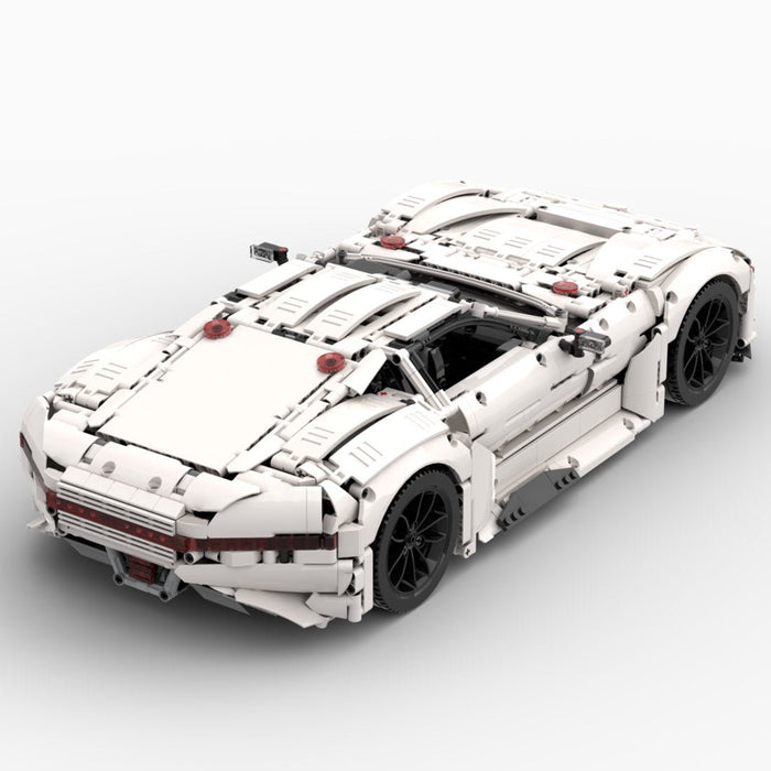 1/8 Scale Mercedes - Benz AMG Vision GT Sports Car Building Blocks - LesDiy - building blocks - White